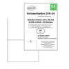 BT-Label 40 Polyesteretiketten (Format 210 x 148 mm) auf 20 DIN A4 Blatt Etiketten Folie (2/Blatt)